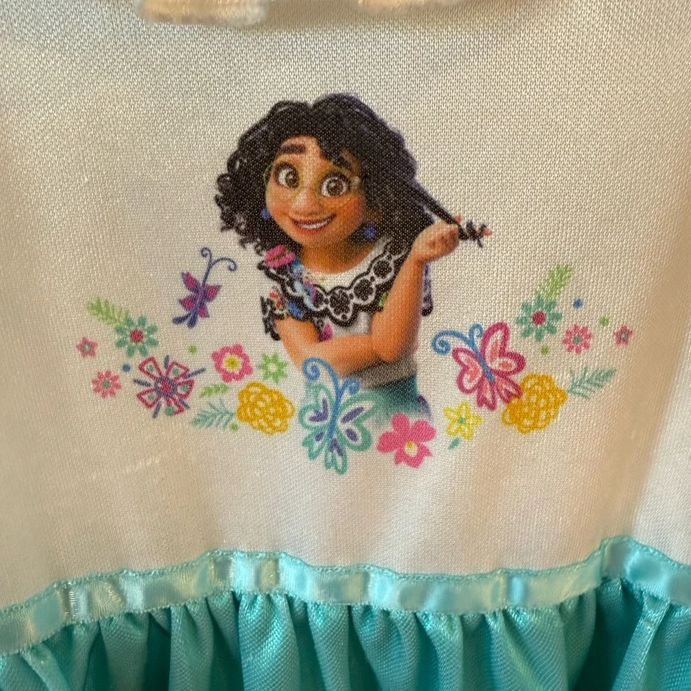 Disney Encanto Mirabel Nightgown Pajama Dress Girls Size 5T - Picture 2 of 5
